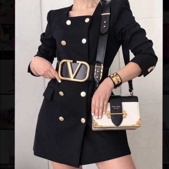 ZARA WOMAN NWT LONG BELTED BLAZER Belted Dress SIZE S. Sold Out $119.. - Picture 2 of 14